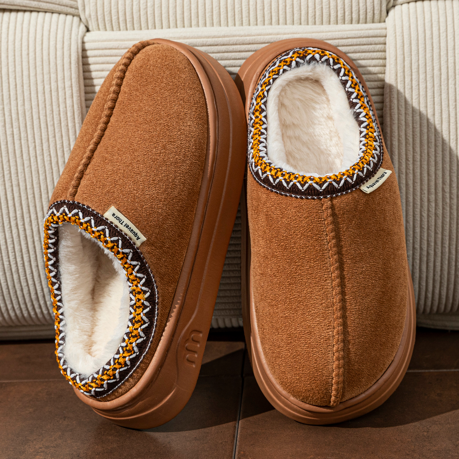 Sewing Cotton - Winter Women's Slippers Boots Fashion Fuzzy
