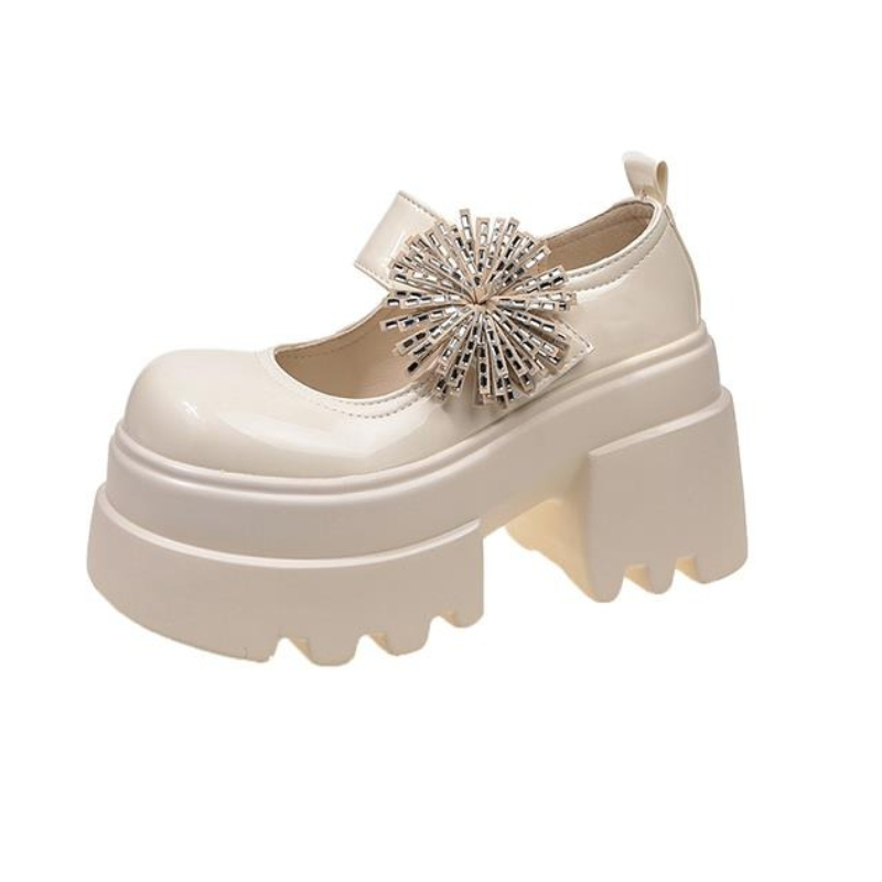 Sewing Net - 2026 Women's Patent Leather Platform Mary