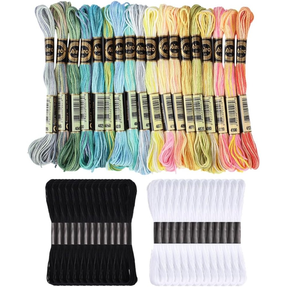 Embroidery Floss Thread - 42 Skeins Polyester Embroidery Floss Stitch