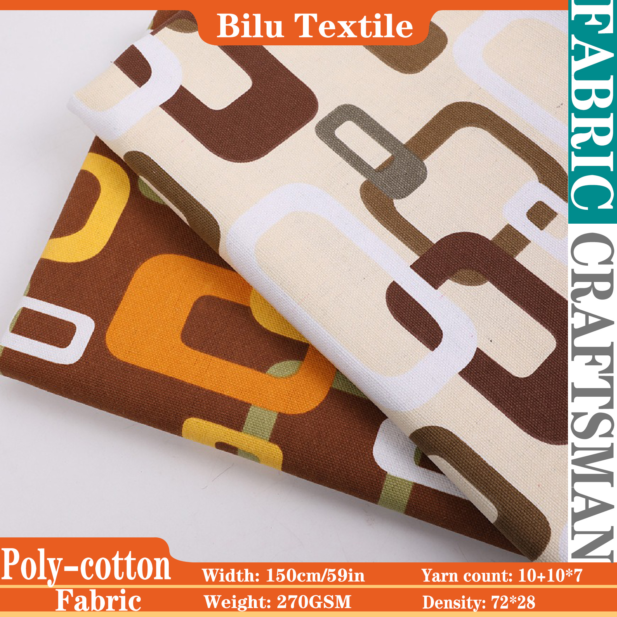 Sewing In Textile - Poly-Cotton Canvas Fabric - Designer Home