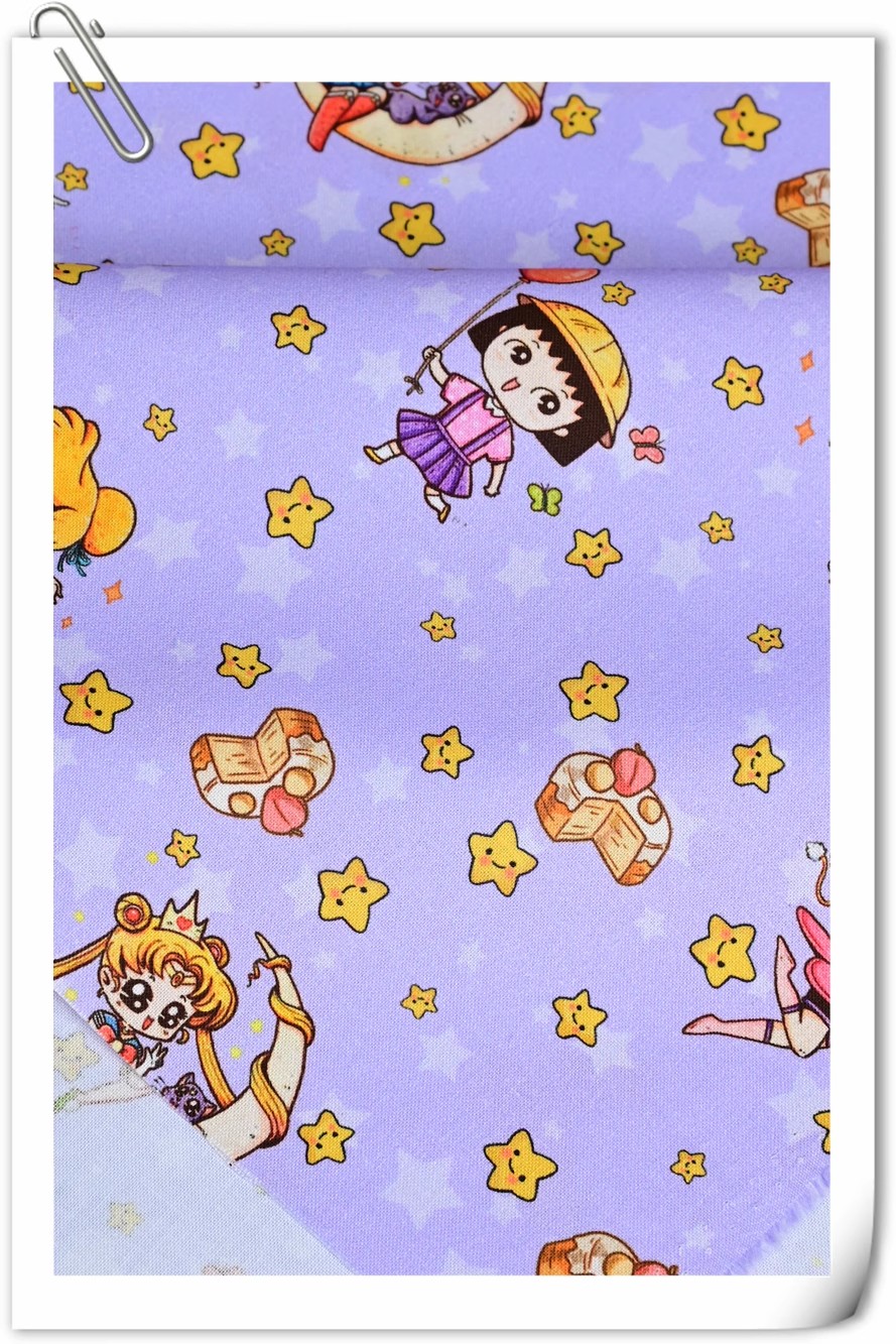 Sailor Moon Stars Cartoon Girl - Textile And Sewing Materials 리뷰 및 가격