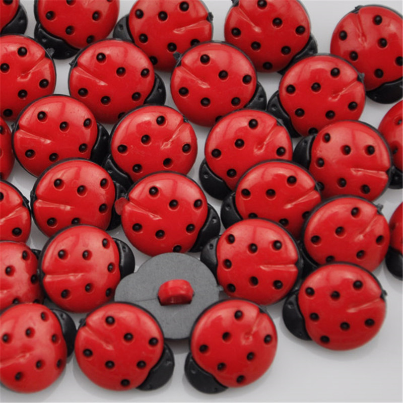 50/100Pcs Red ladybug DIY Kid' - Button Hole Cutter 리뷰 및 가격