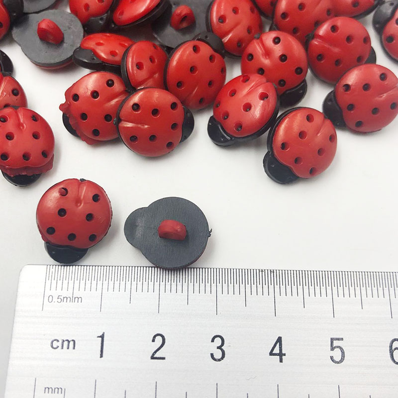 50/100Pcs Red ladybug DIY Kid' - Button Hole Cutter 리뷰 및 가격