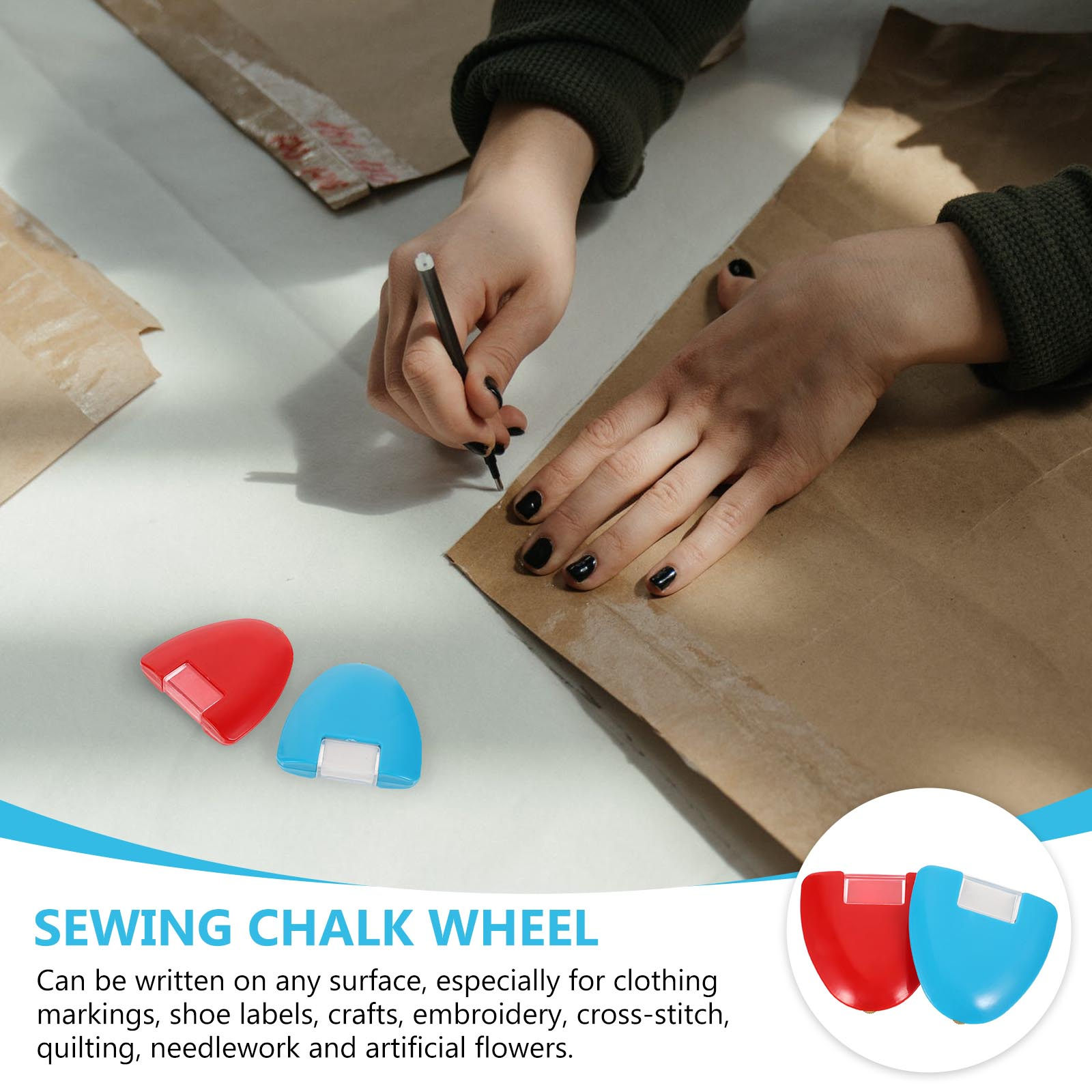 2Pcs Sewing Chalk Wheel Fabric - Tailor Chalk Marker 리뷰 및 가격