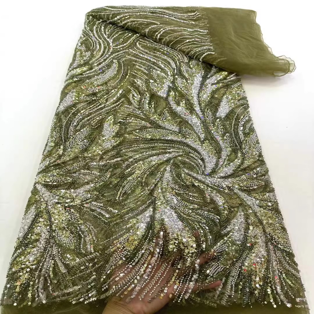 5yard Sequin bead tube embroid - Sewing Embroidery Fabric 리뷰 및 가격