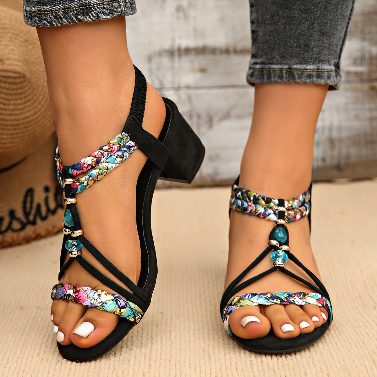Plus Size 42 Bohemian Beaded S - Elastic Waistband Roll 리뷰 및 가격
