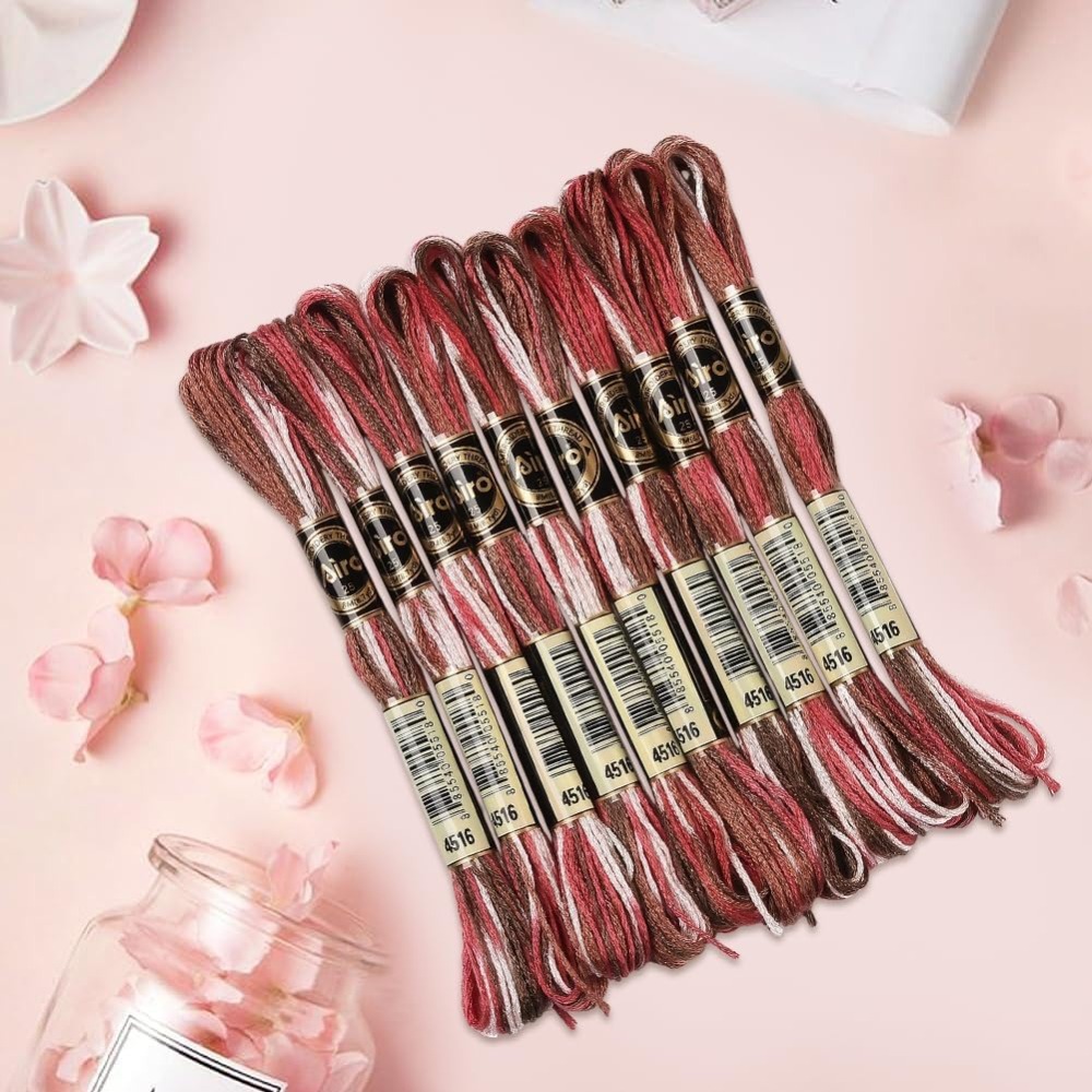 10 Skeins 6 Strands Red Embroi - Embroidery Floss Thread 리뷰 및 가격