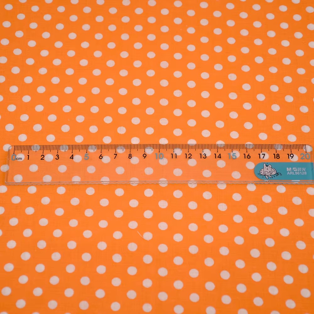 50X150CM White Orange Polka Do - Sewing In Textile 리뷰 및 가격