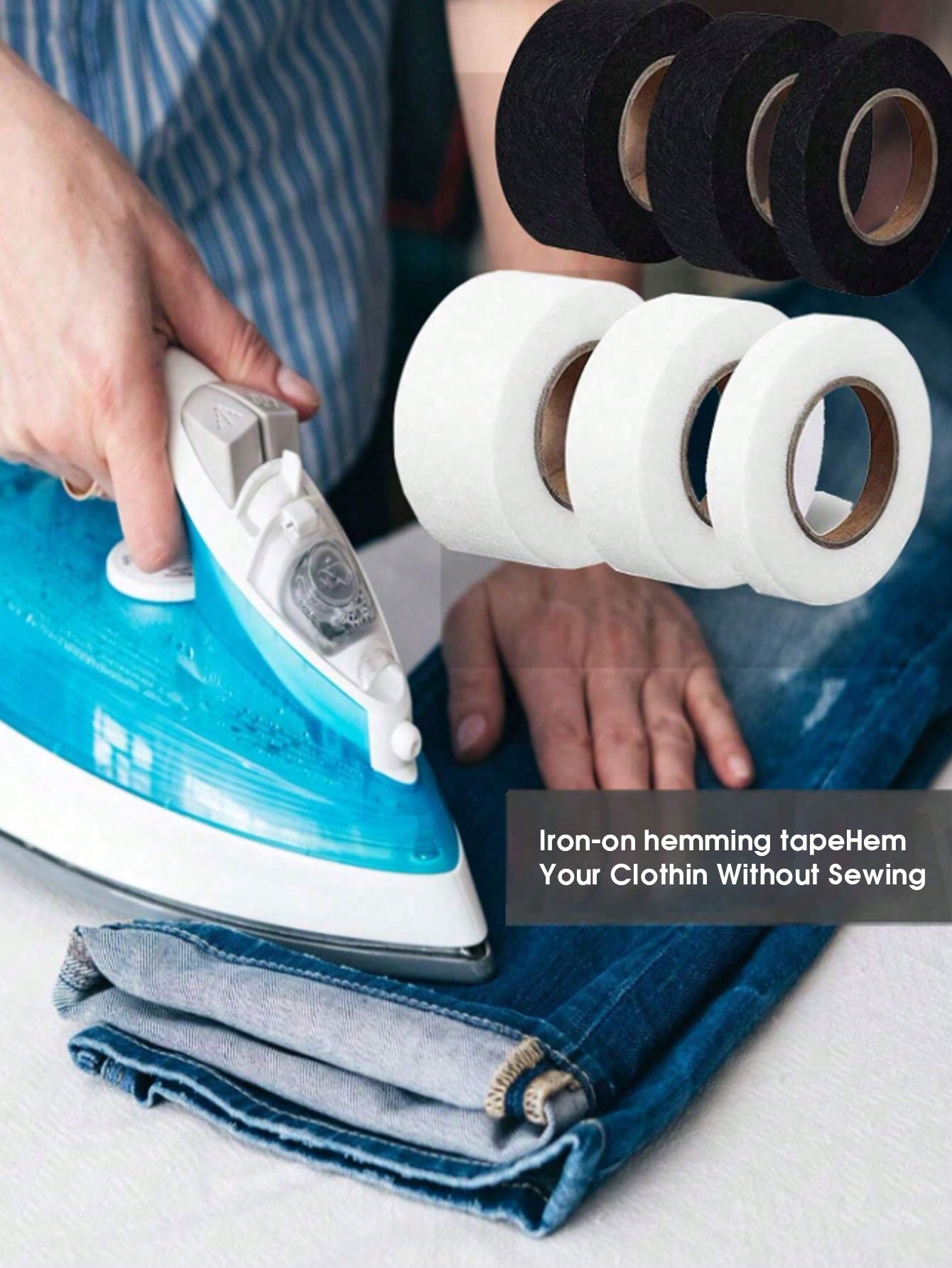 1pc Double-Sided Iron-On Hemmi - Interfacing Iron On 리뷰 및 가격