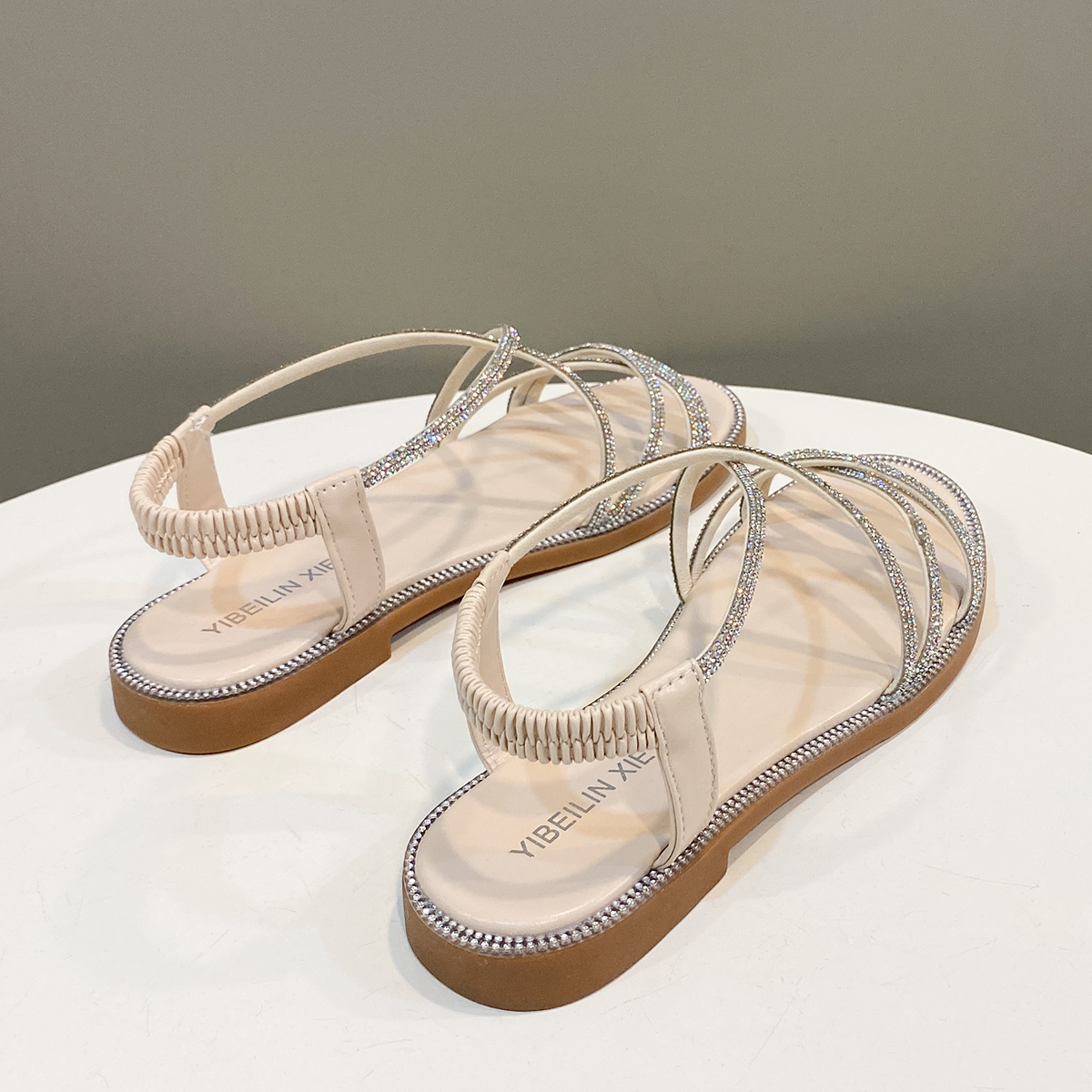 Summer Women Flat Sandals Rhin - Elastic Waistband Roll 리뷰 및 가격