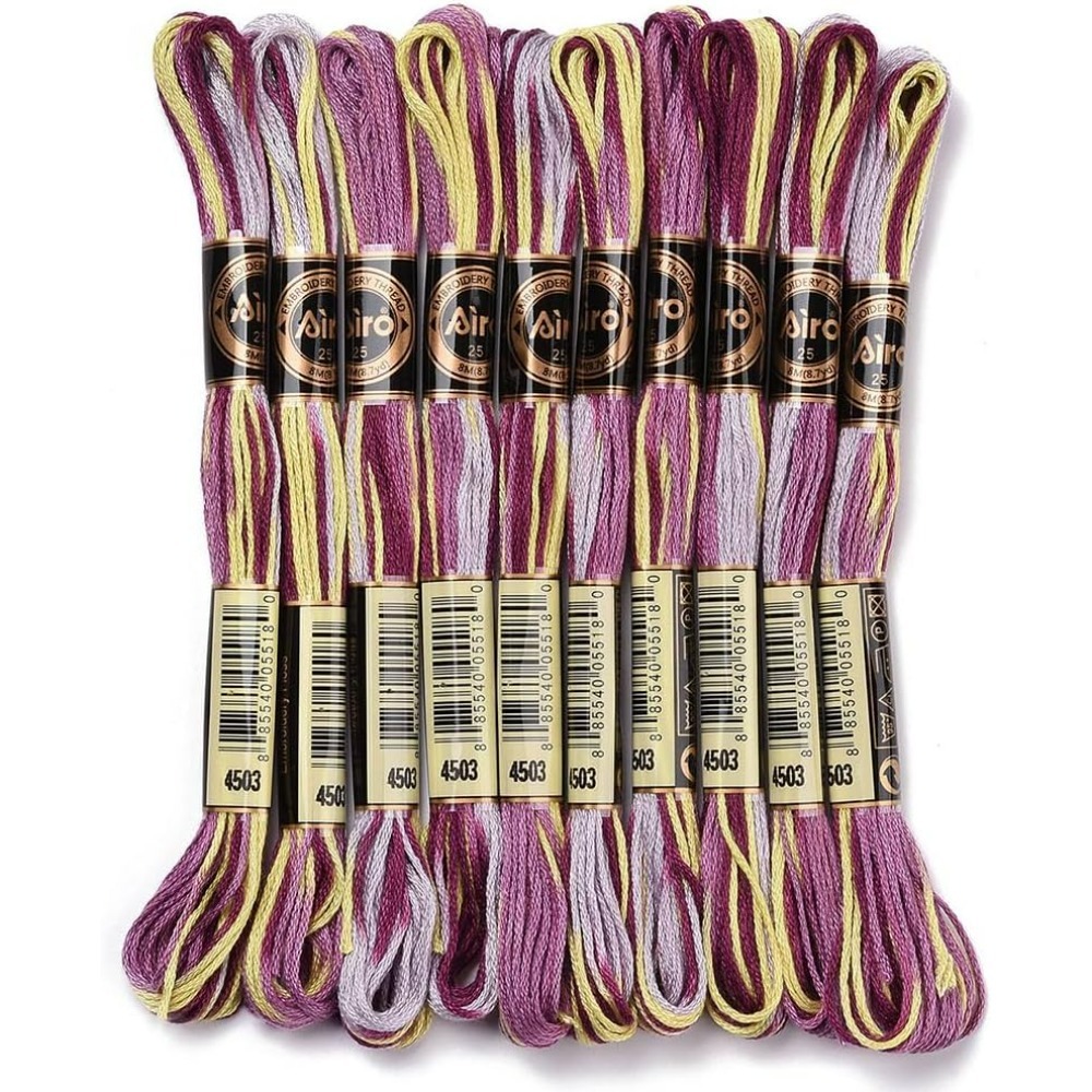 6 Strands Purple Variegated Em - Embroidery Floss Thread 리뷰 및 가격