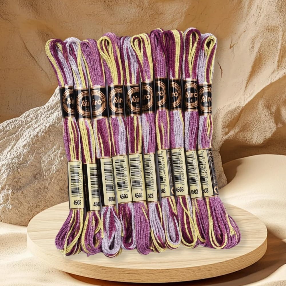 6 Strands Purple Variegated Em - Embroidery Floss Thread 리뷰 및 가격