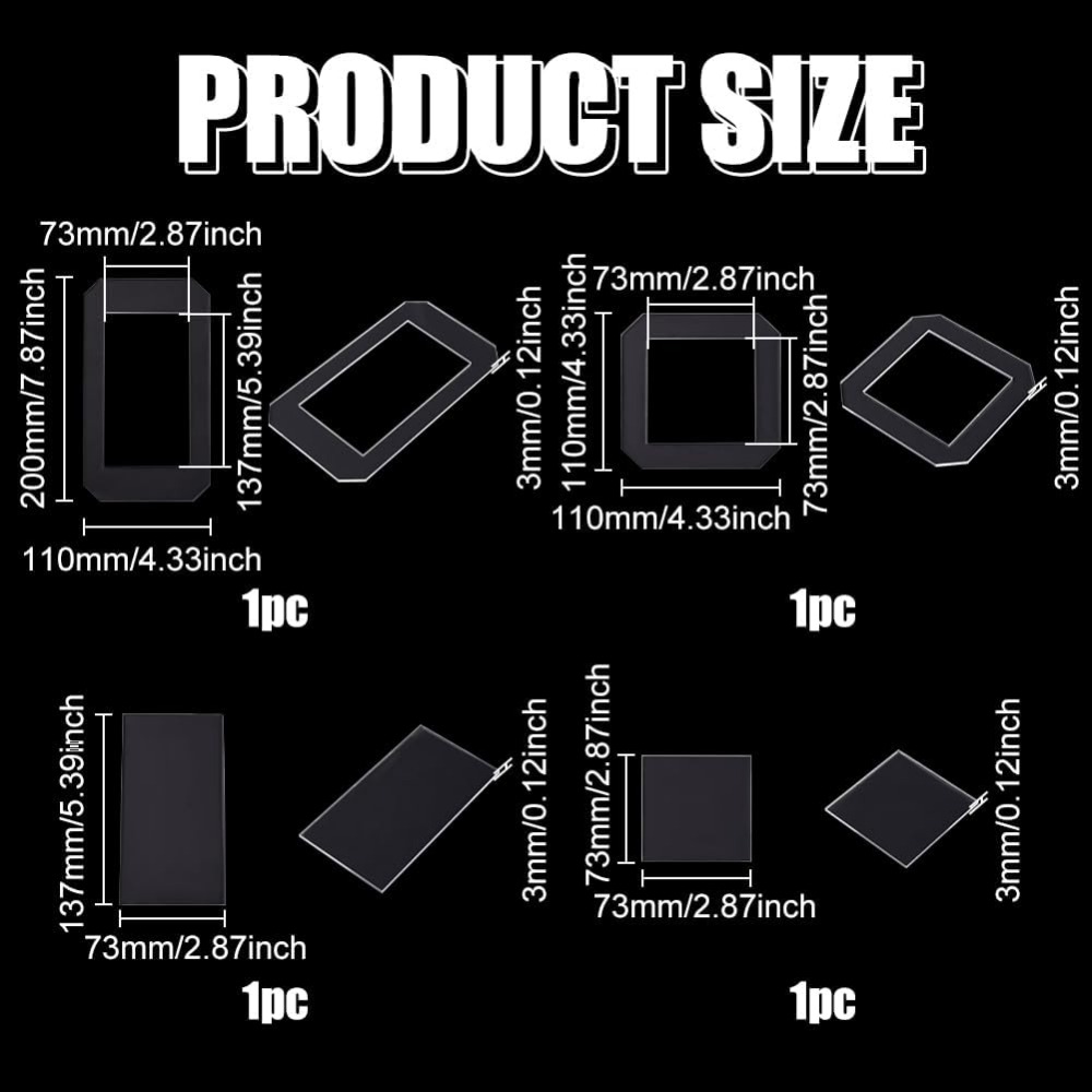 2 Sets Quilting Template Clear - Quilting Ruler Square 리뷰 및 가격