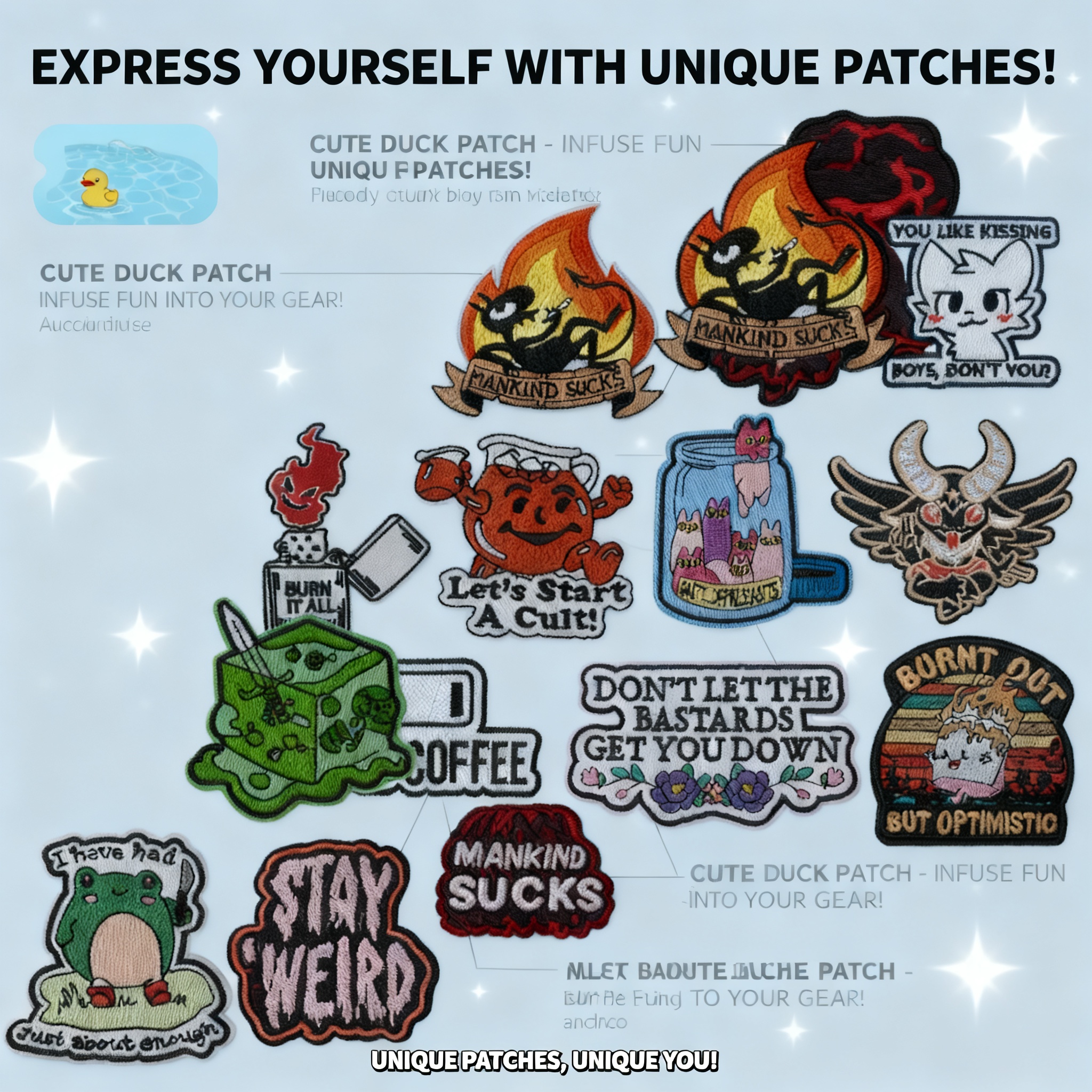 Funny Badge Quotes Cartoon Ani - Iron On Patch 리뷰 및 가격