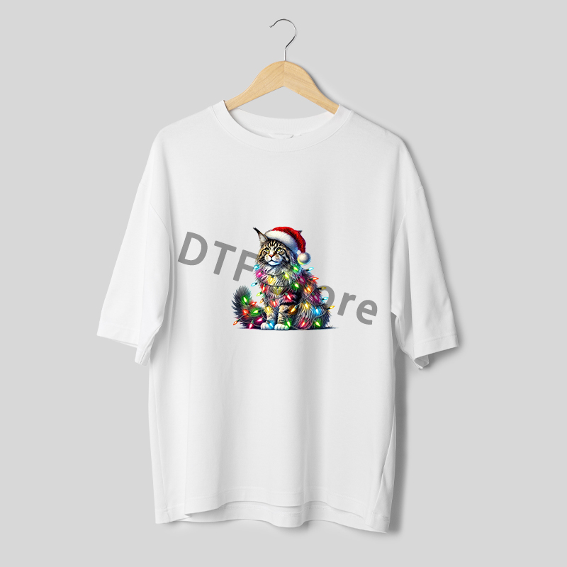 Christmas Camouflage Lamp Cat  - Iron On Patch 리뷰 및 가격