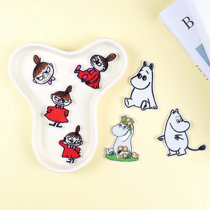 Moomin Cute Cartoon Embroidere - Iron On Patch 리뷰 및 가격