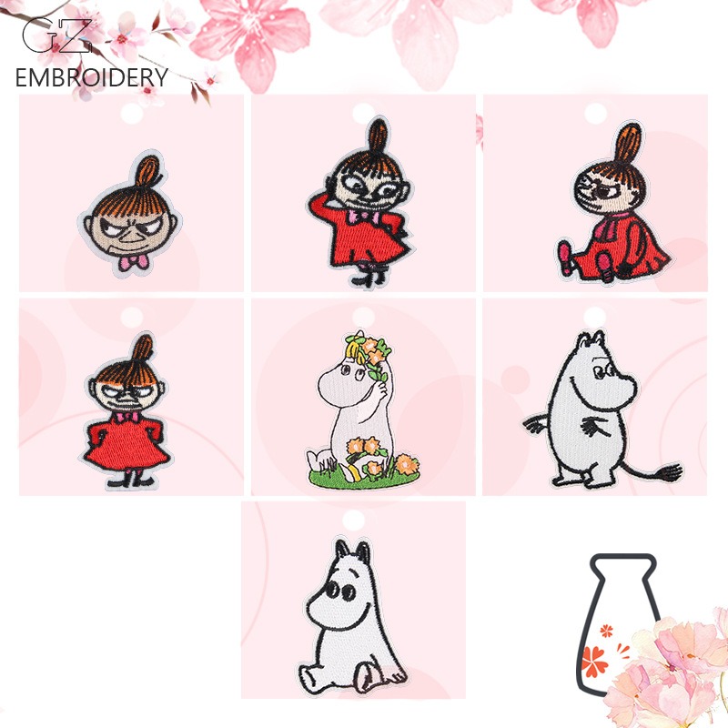 Moomin Cute Cartoon Embroidere - Iron On Patch 리뷰 및 가격