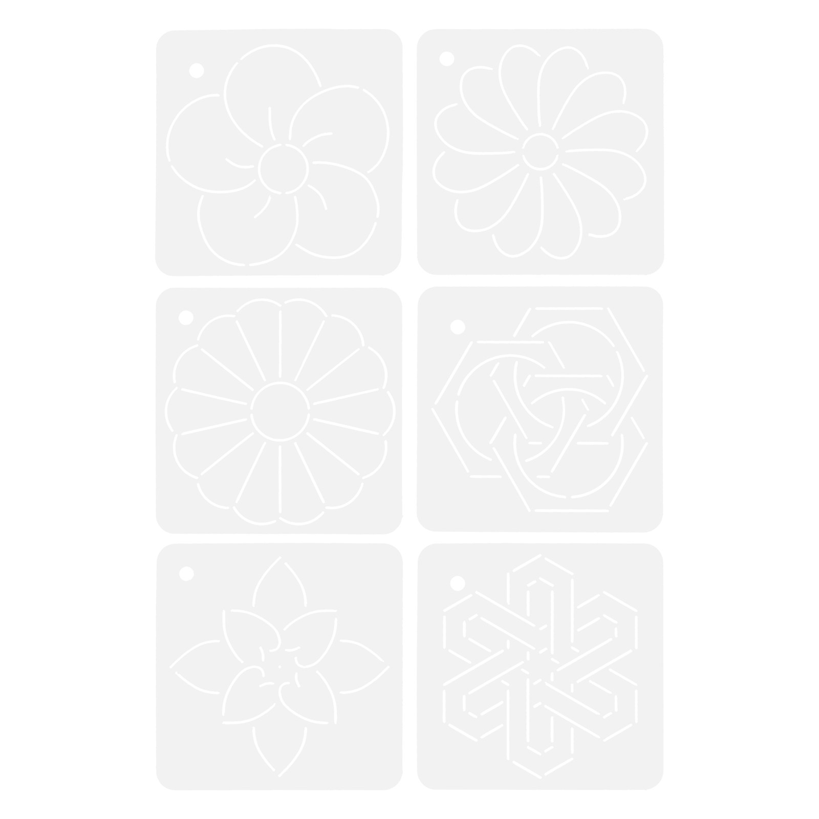 6Pcs Quilting Templates Acryli - Sewing Embroidery Fabric 리뷰 및 가격