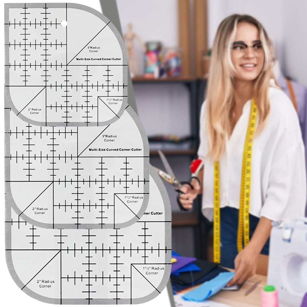 Non Slip Curved Corner Cutter  - Quilting Ruler Square 리뷰 및 가격