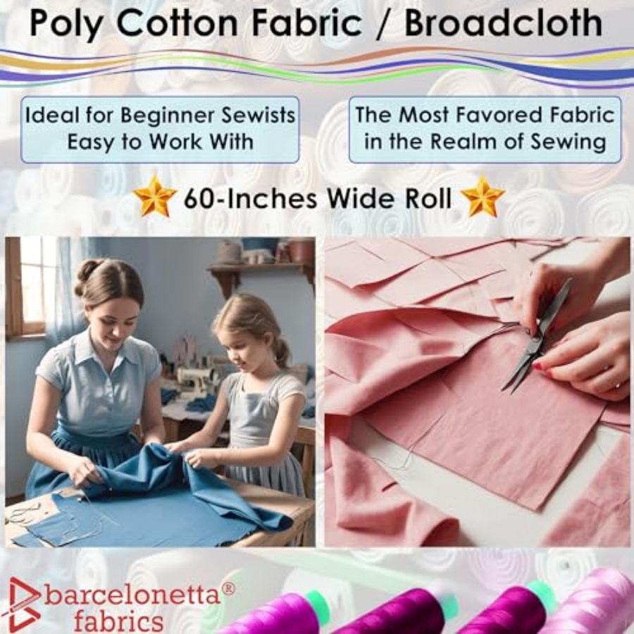 Poly Cotton Fabric for Sewing  - Sewing By 리뷰 및 가격