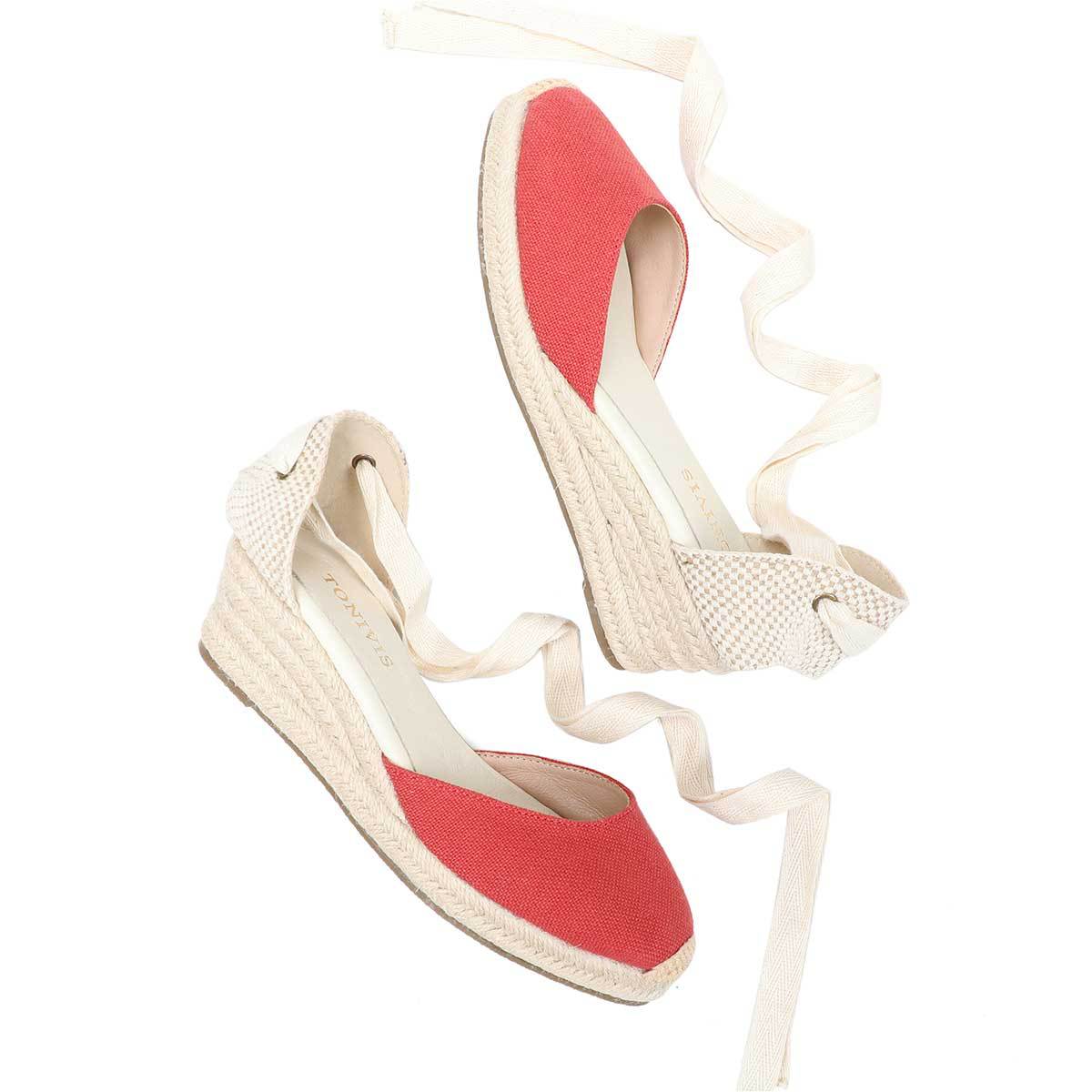 Women Wedge Espadrilles Lace U - Sewing Cotton 리뷰 및 가격