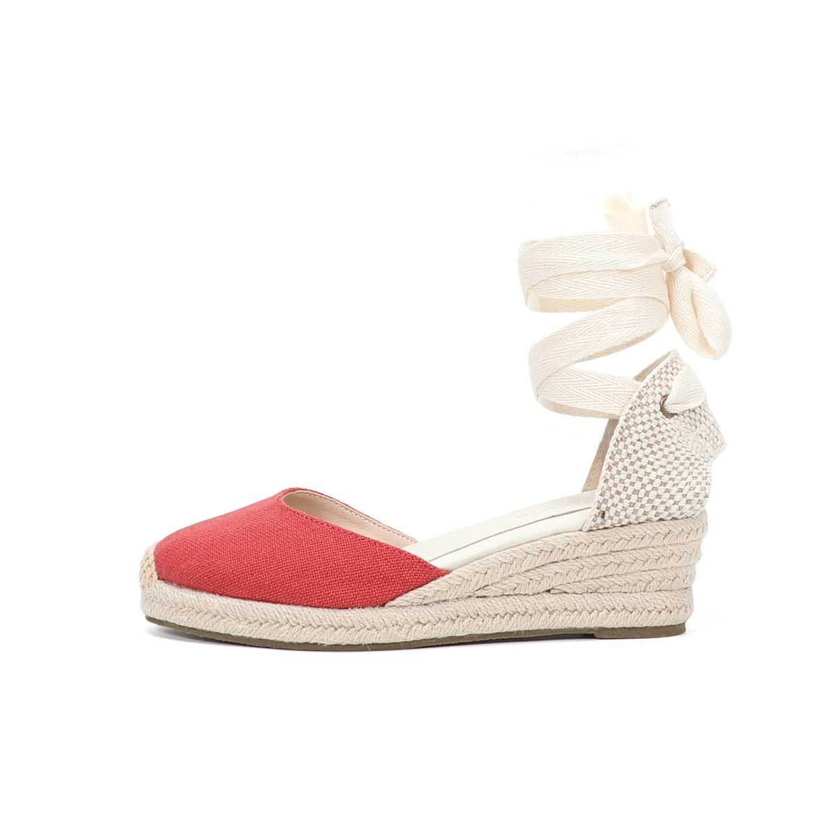 Women Wedge Espadrilles Lace U - Sewing Cotton 리뷰 및 가격
