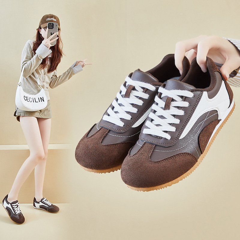 Women's leather sports shoes,  - Sewing Cotton 리뷰 및 가격