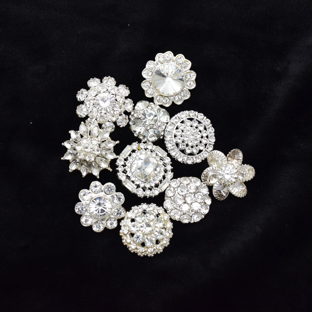 Silver Crystal Rhinestone Butt - Button Hole Cutter 리뷰 및 가격