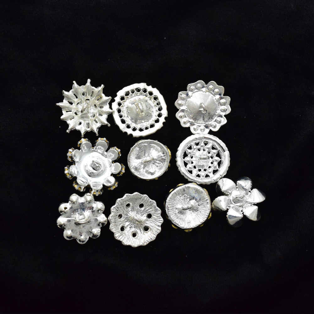 Silver Crystal Rhinestone Butt - Button Hole Cutter 리뷰 및 가격