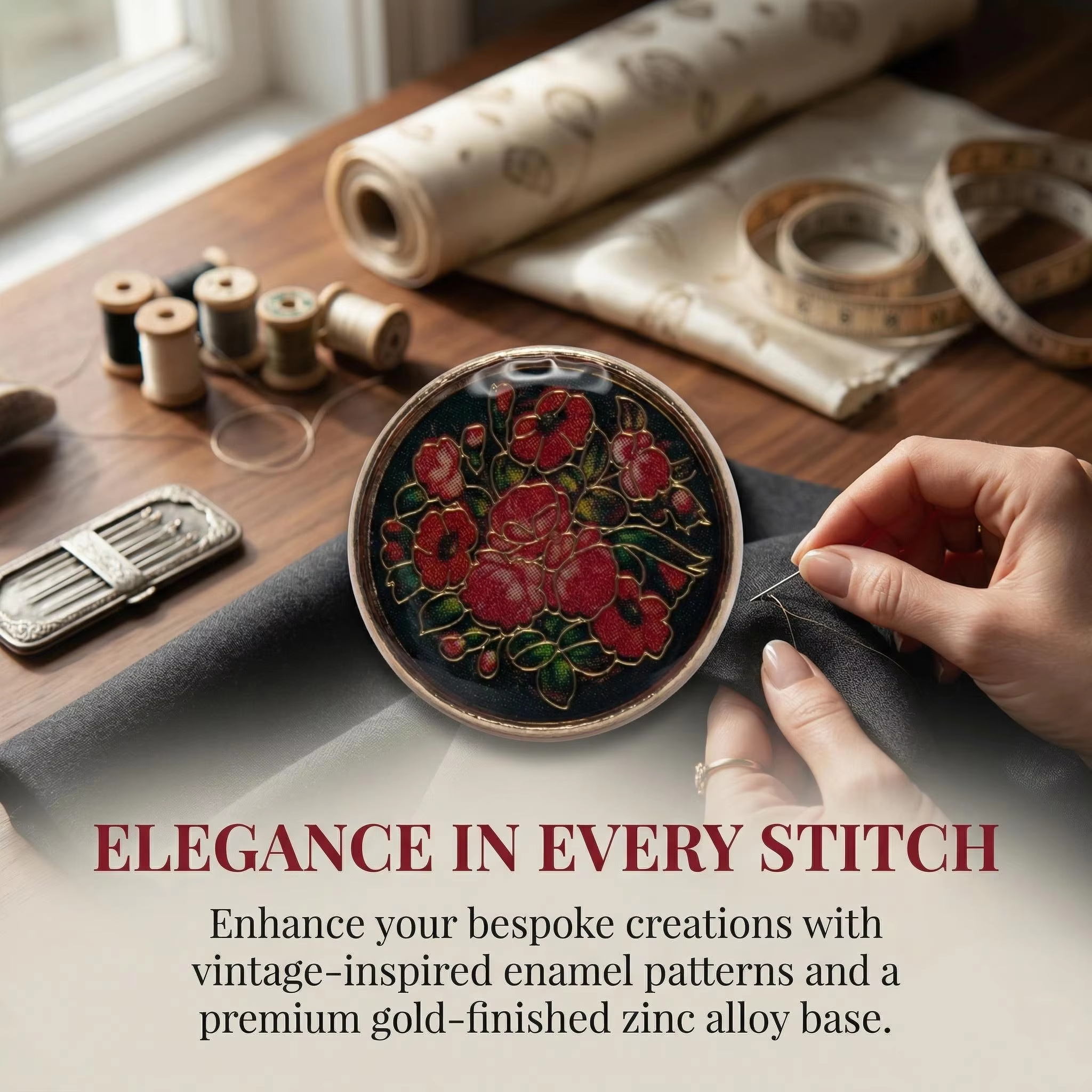 5pcs Retro Gold Wire Flower Ro - Button Hole Cutter 리뷰 및 가격