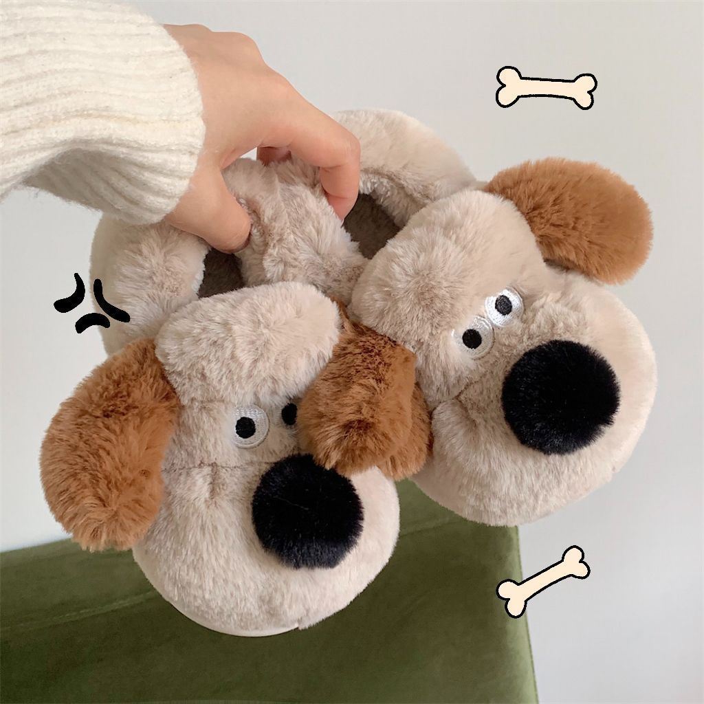 Size36-45 Hug Dog Slippers Gir - Sewing Cotton 리뷰 및 가격