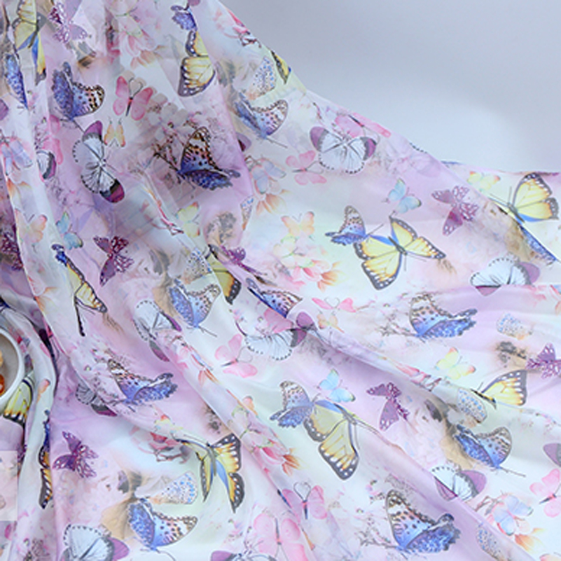 30D Butterfly Printed Chiffon  - Sewing By 리뷰 및 가격