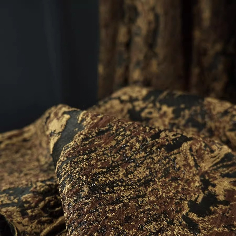 Caramel Jacquard Curtains Fabr - Textile And Sewing Materials 리뷰 및 가격