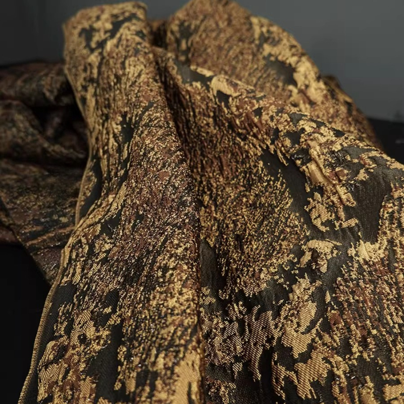 Caramel Jacquard Curtains Fabr - Textile And Sewing Materials 리뷰 및 가격