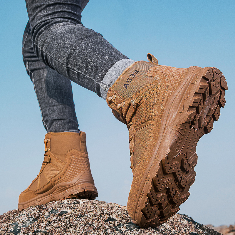 Men's Military Tactical Boots  - Sewing Net 리뷰 및 가격