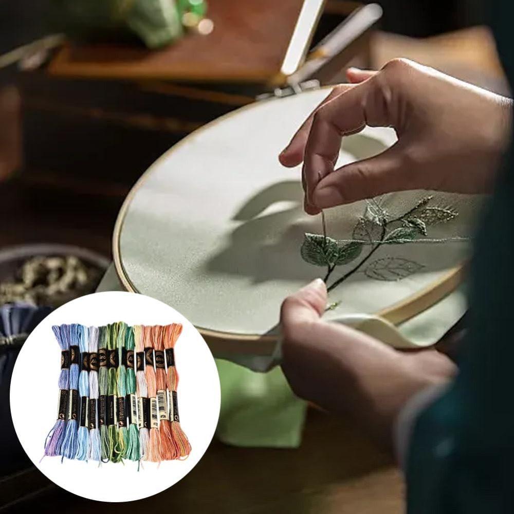 12 Skeins 105 Yards Cross Stit - Embroidery Floss Thread 리뷰 및 가격