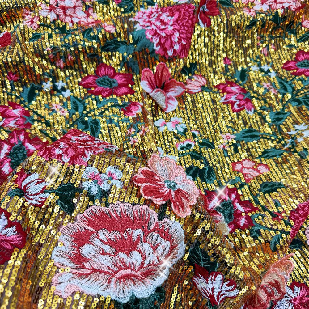 1 yardThree-dimensional embroi - Sewing Embroidery Fabric 리뷰 및 가격