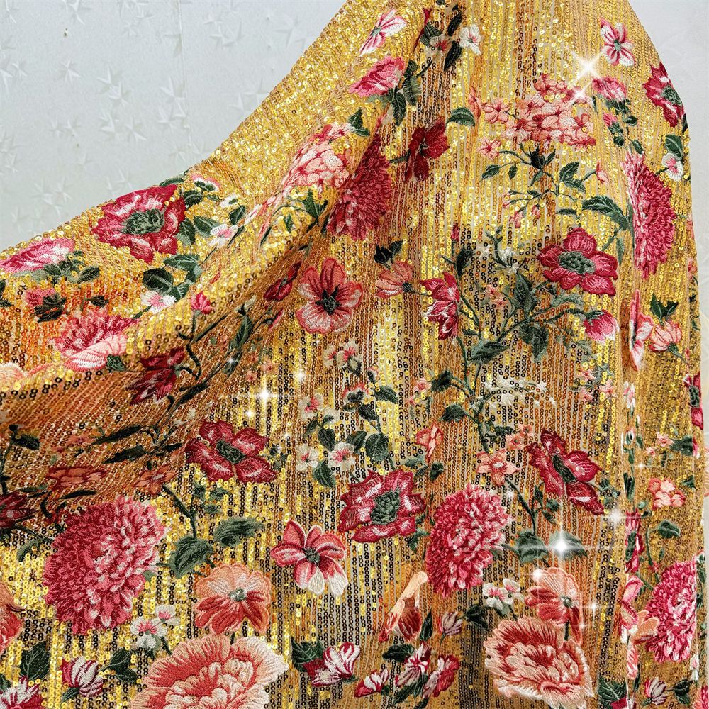 1 yardThree-dimensional embroi - Sewing Embroidery Fabric 리뷰 및 가격