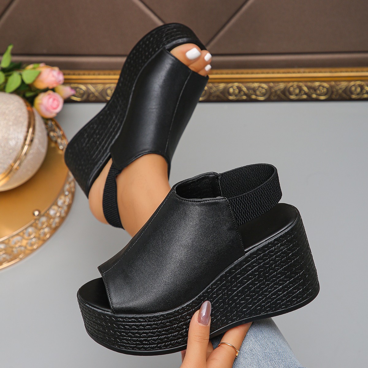 Women Sandals High Quality Sum - Elastic Waistband Roll 리뷰 및 가격
