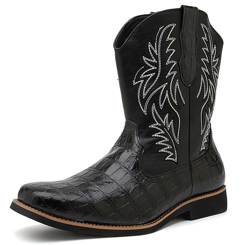 Retro wide toe Western cowboy  - Sewing Embroidery Fabric 리뷰 및 가격