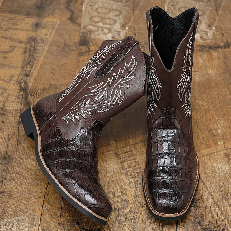 Retro wide toe Western cowboy  - Sewing Embroidery Fabric 리뷰 및 가격