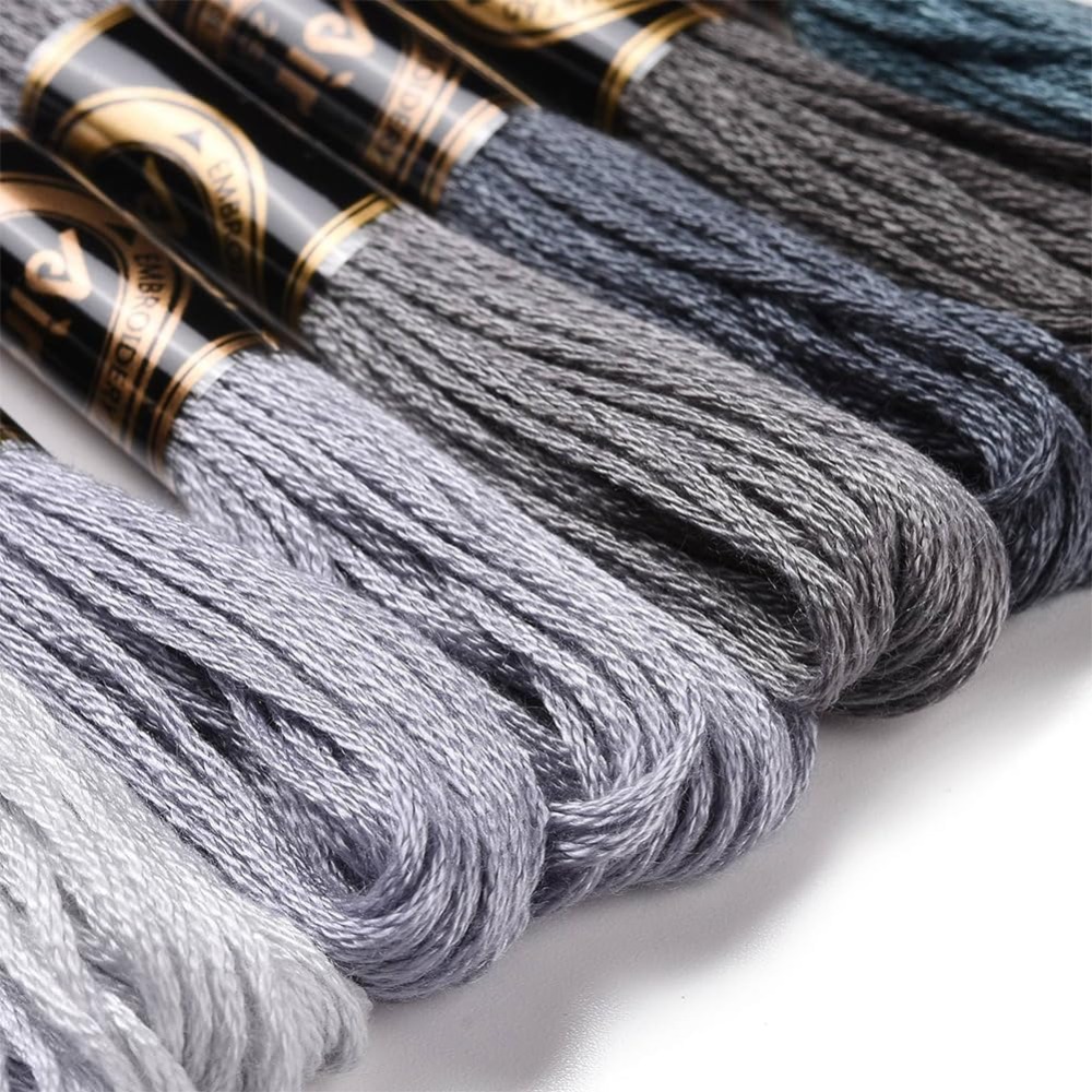 8 Skeins 70 Yards Grey Friends - Embroidery Floss Thread 리뷰 및 가격