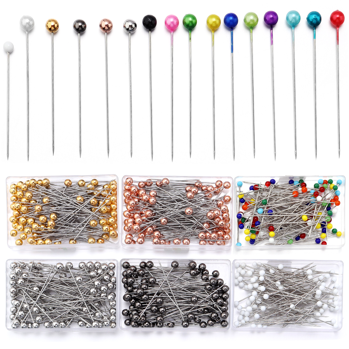 100Pcs Color Ball Head Pins St - Sewing Necessities 리뷰 및 가격