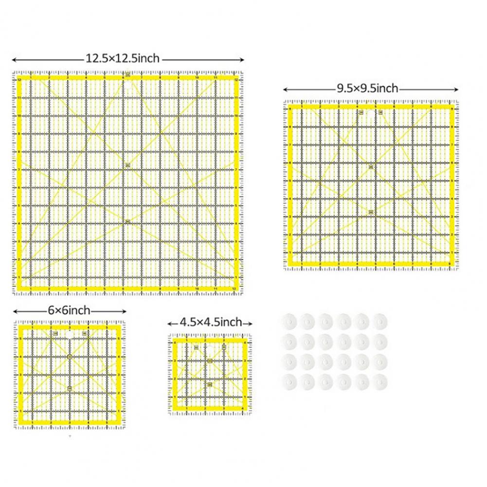 4Pcs Acrylic Quilting Ruler Sq - Quilting Ruler Square 리뷰 및 가격
