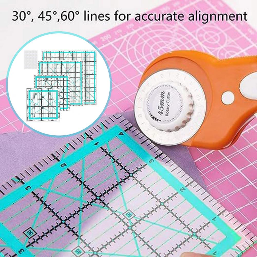 4Pcs Acrylic Quilting Ruler Sq - Quilting Ruler Square 리뷰 및 가격