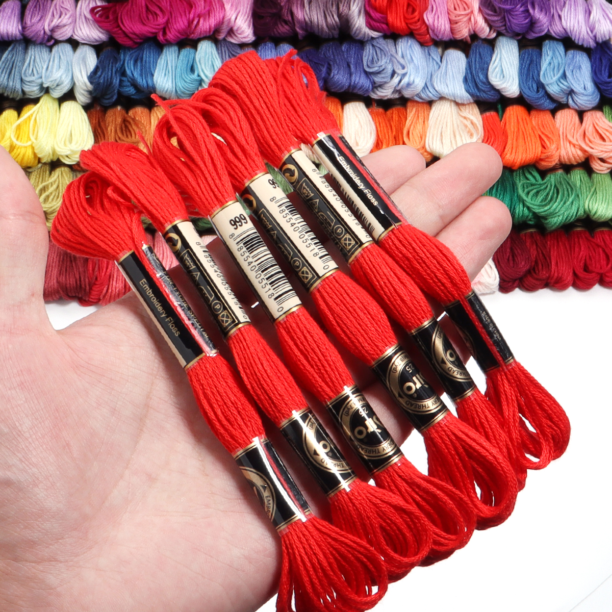 6Pcs/Lot Multicolor Polyester  - Embroidery Floss Thread 리뷰 및 가격