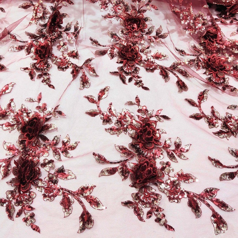 Multi Colored Sequins, Three-d - Sewing Embroidery Fabric 리뷰 및 가격