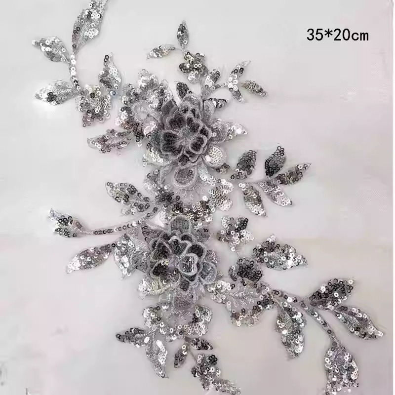 Multi Colored Sequins, Three-d - Sewing Embroidery Fabric 리뷰 및 가격