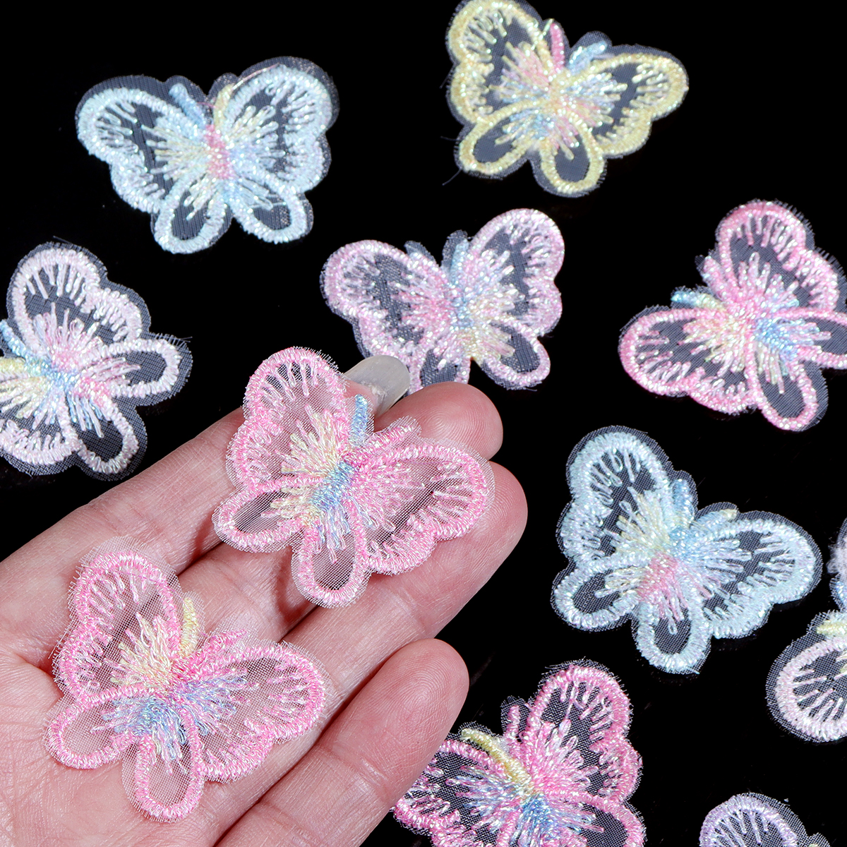 20Pcs 3X4CM Butterfly Cloth Pa - Sewing Necessities 리뷰 및 가격