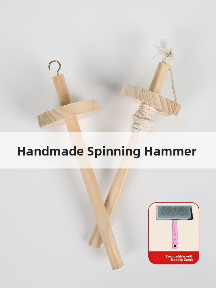 Wooden Spinning Mallet DIY Yar - Sewing In Textile 리뷰 및 가격